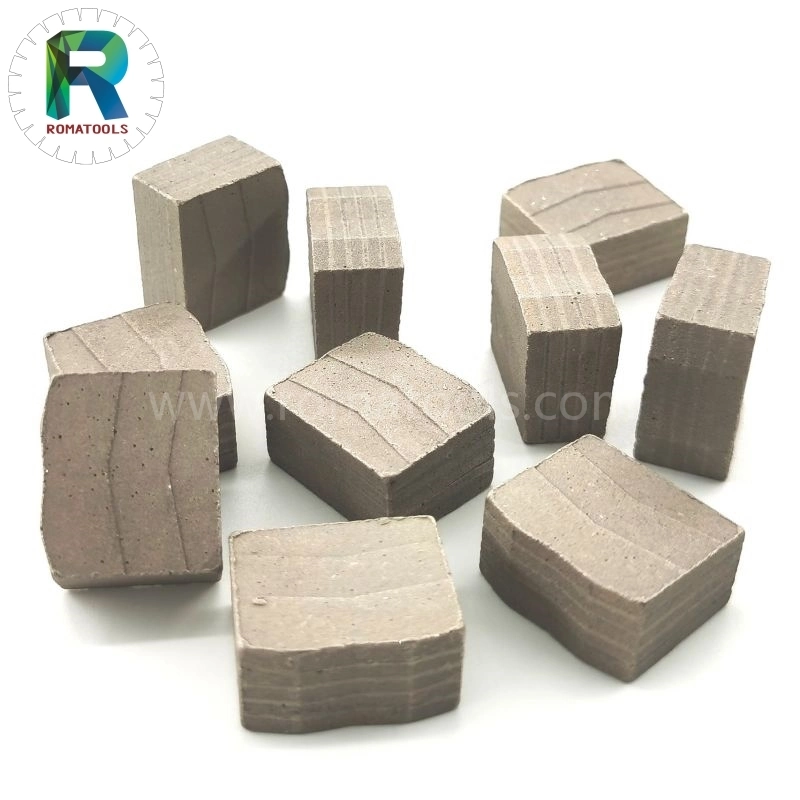 Romatools Cutter Tool V Step Design Market Segments 24X12.5/11.5X20mm Granite Cutting Diamond Segment for D3000mm